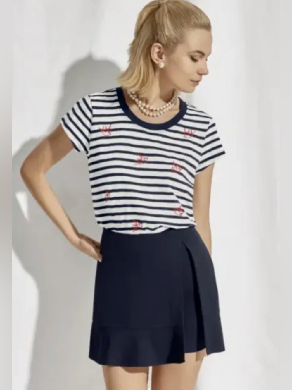 CAbi Golf Cart Navy Blue Skort
